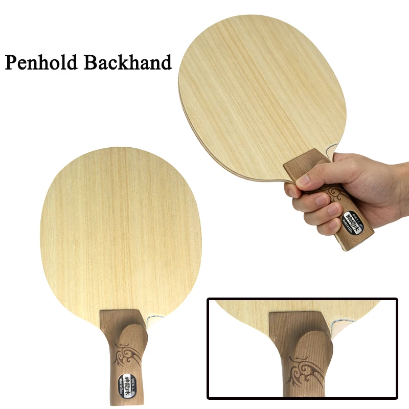 Japanese/Chinese Penhold Table Tennis Blade Shenlong Wood ALC Carbon 7-Ply PingPong Paddle Offense & Defense Table Tennis Racket
