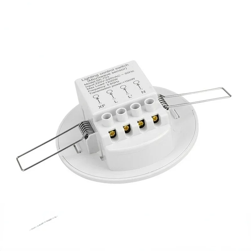 110-240V Microwave Motion Detector Light Switch Ceiling Recessed Adjustable Induction Switch Ceiling Motion Sensor