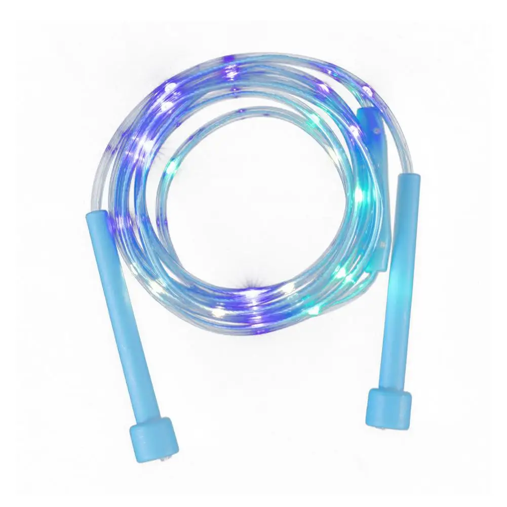 LED Luminous Jump Ropes Skipping Rope Cable For Kids Night Exercise Fitness Training Sports LED Light Up Jump Rope