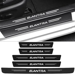 Car Door Threshold Stickers Anti Scratch Protective Film For Hyundai ELANTRA Rear Trunk Decals Bumper Guard Pedal Decoration