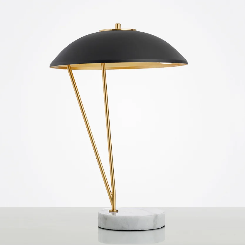 Postmodern Creative Light Luxury Marble, Minimalista Desk Lamp, Bedside, Design de arte personalizado, quarto modelo