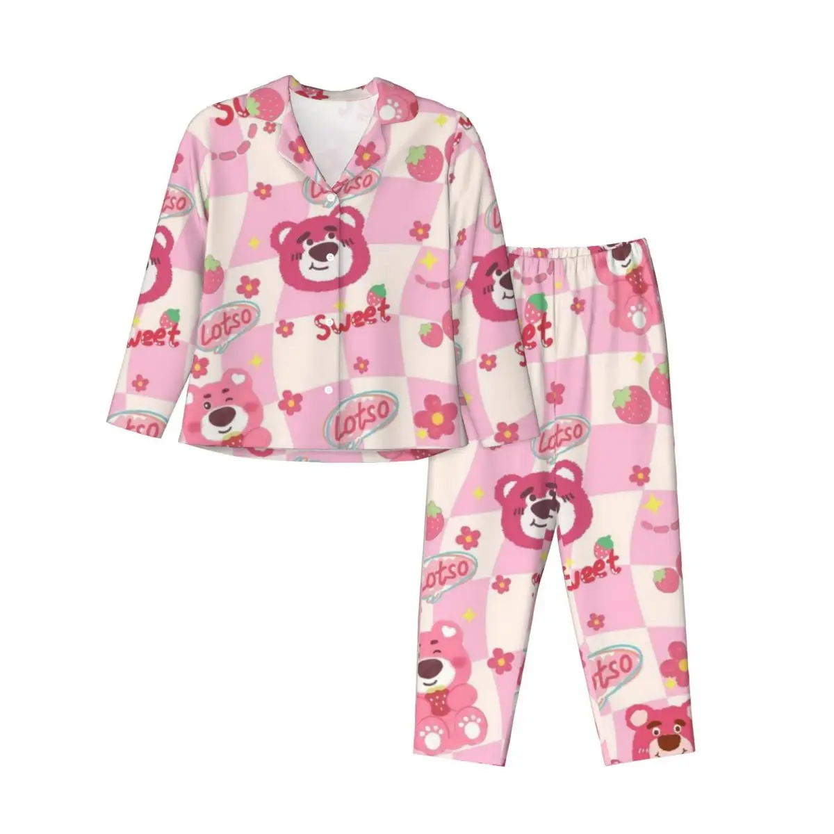

Disney Lotso Lots-o’-Huggin’ Bear Women Pajamas 2 Pieces Set Loungewear pyjama pour femme