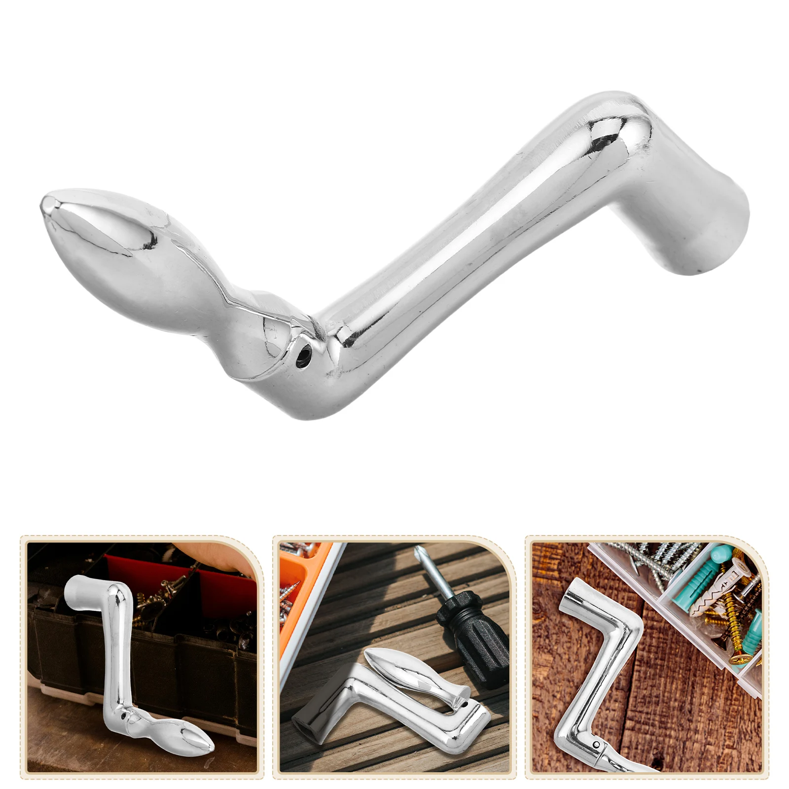 

Multifunctional Stainless Steel Manual Table Lift Handle Heavy Duty Crank Adjustable Height Easy Operation Replacement Parts Rv