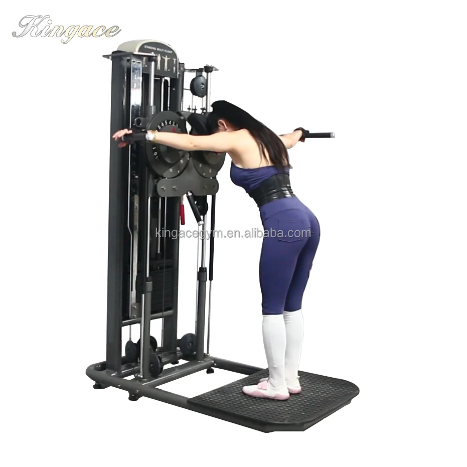 

Hot Sale Commercial Multi Functional Gym Pin Load Selection Cable Machines Standing Lateral Raise Multi Flight Machine
