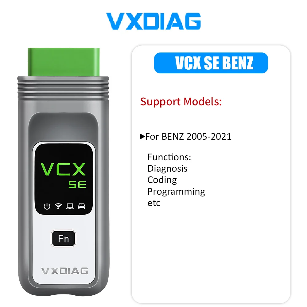 2023.09 VXDIAG VCX SE for Benz Support Offline Coding/Remote Diagnosis with Free Donet Authorization & 500GB Software HDD