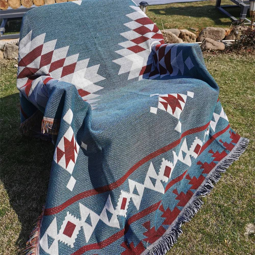 Sofa Cover Blanket ins Wind Thickened picnic Mat Outdoor Bohemian Blanket Camping Blanket Ground Mat Camping blanket