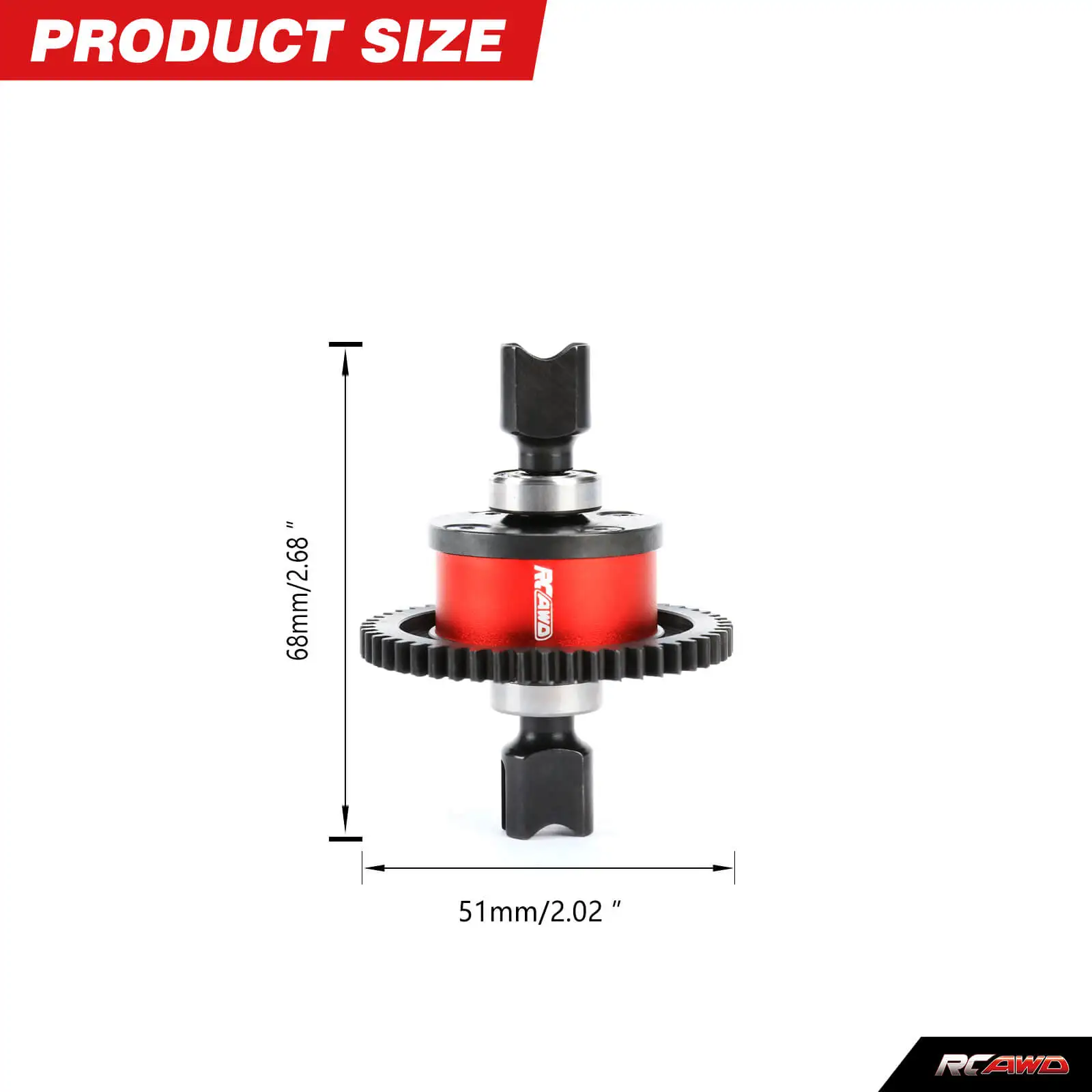 RCAWD CENTER DIFF SET,M1 50T for Arrma 6s 1/7 1/8 FELONY LIMITLESSIN FRACTION MOJAVE KRATON NOTORIOUS TLR Upgrades Parts