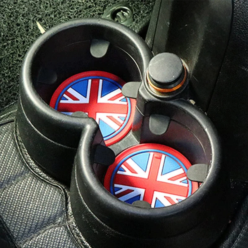 1PC Anti-Slip Cup Mat For BMW Mini Countryman R60 WRC John Cooper Works LCI Cup Holder Mat Shockproof Silica Gel Pad