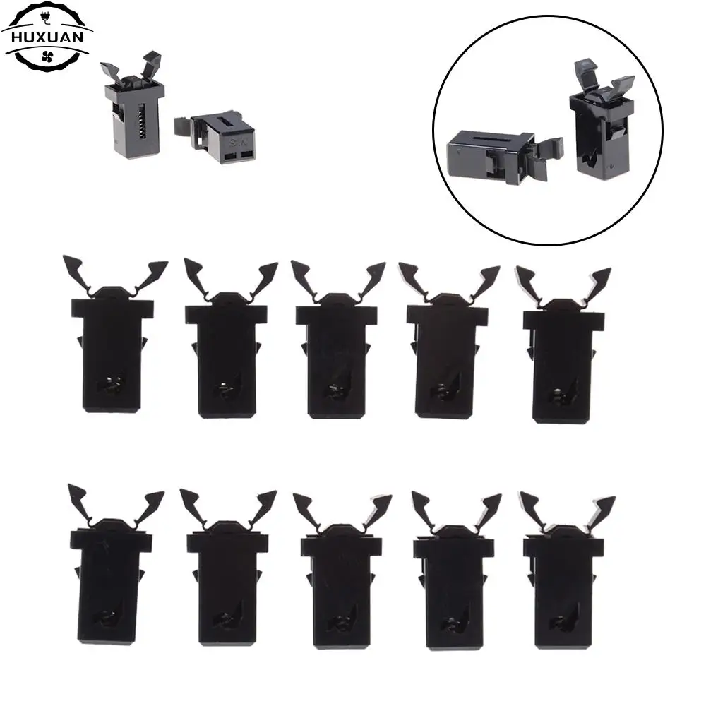 10Pieces Black Small Door Lock Switch Lock For MS Air Conditioner Set Top Box TV EVD DVD Door Cover Model PR-001