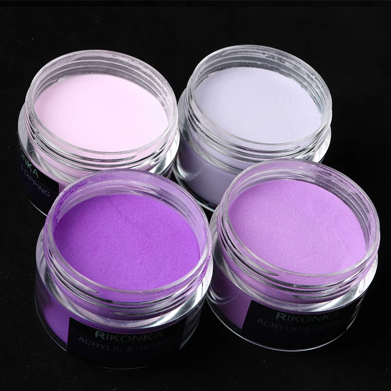 Polvo acrílico de color lavanda, Gel de extensión, pigmento para uñas, polvo, diseño profesional de Arte de uñas, suministros de decoración, herramienta