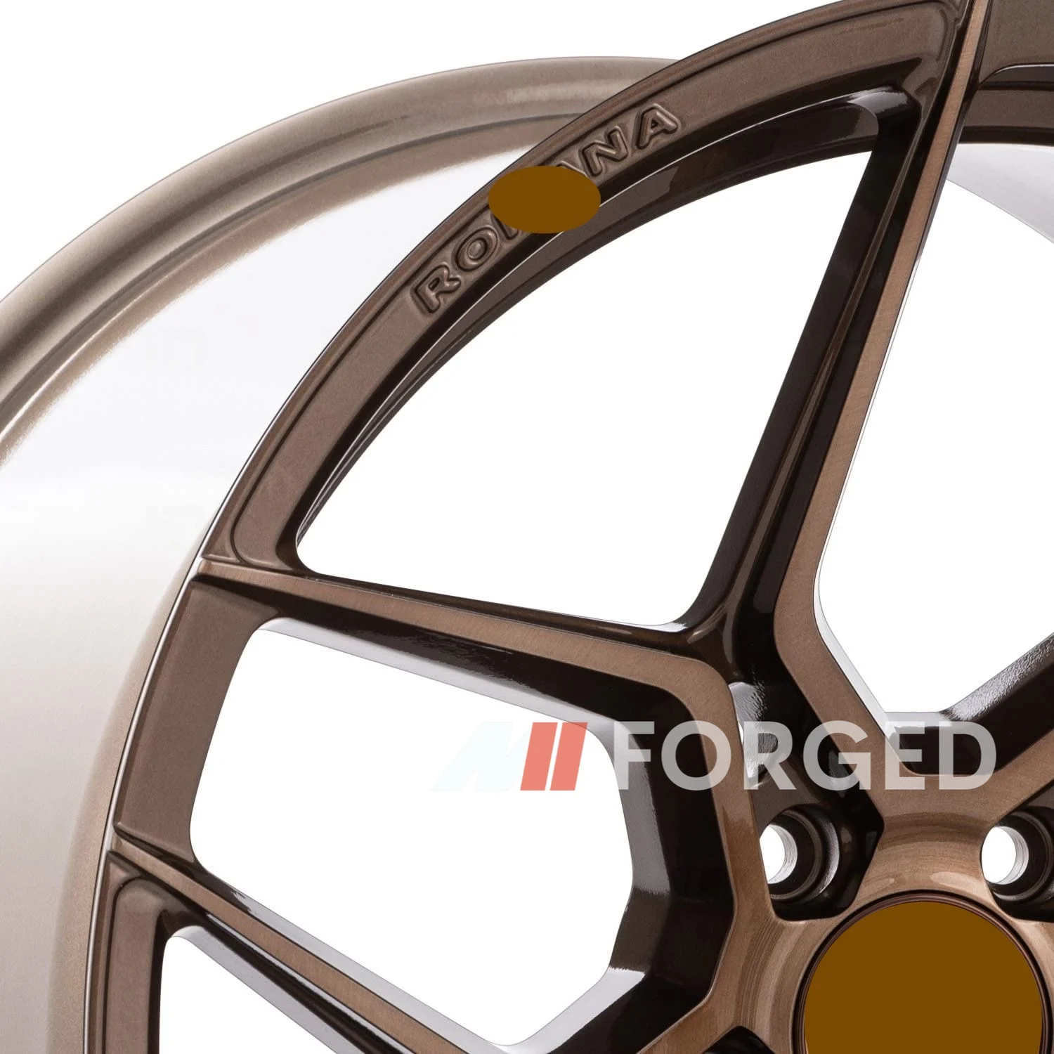 عجلات MN مزورة RFX11 5 من الساتان البرونزي الأسود لجنوط فورد موستانج GT350 GT500 S550 المخصصة