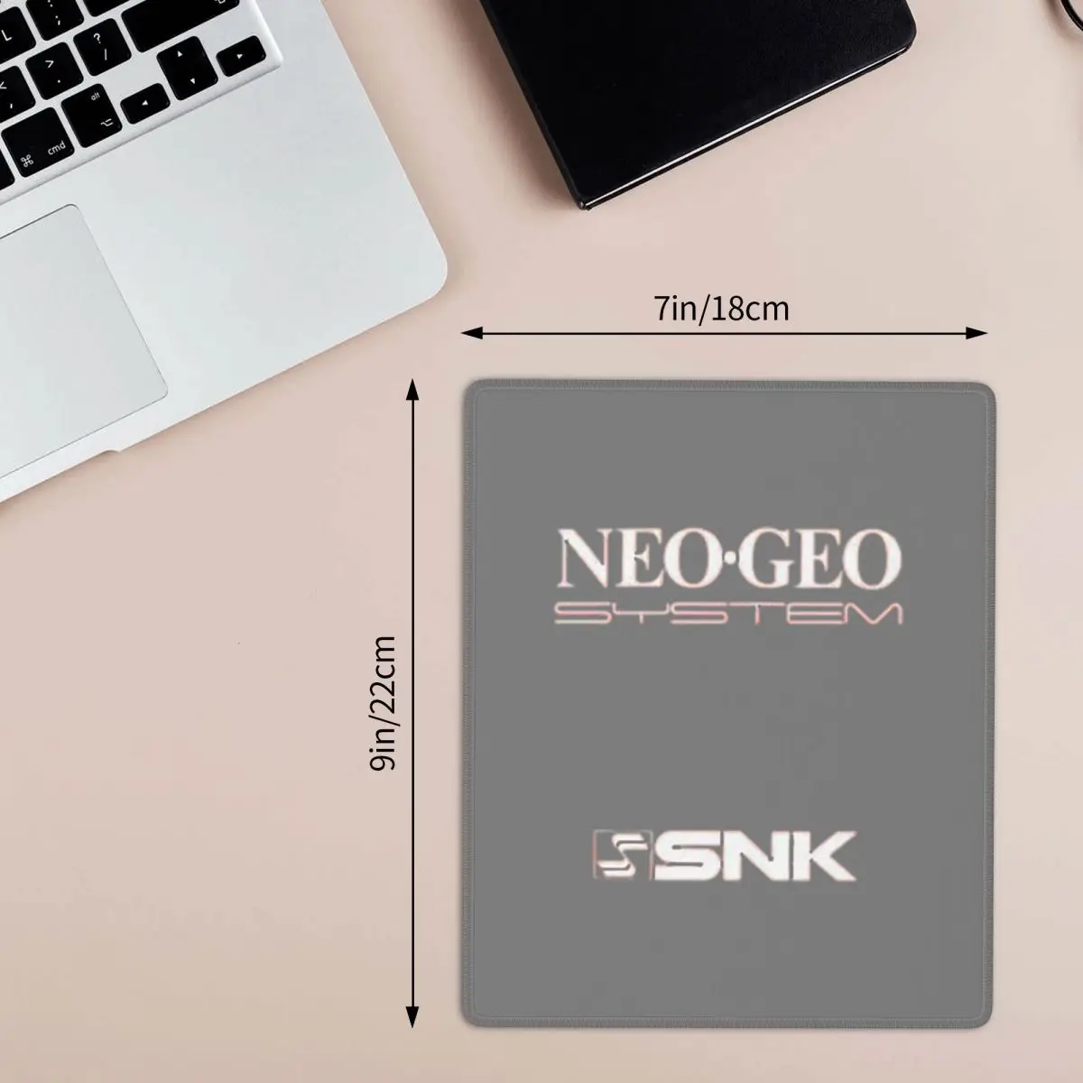 Neo Geo Logo Neogeo Arcade 7x9 in 22x18 cm Mouse Pad Computer Keyboard Mouse Mat Gaming PC Laptop Desk MatAccessories Table Mats