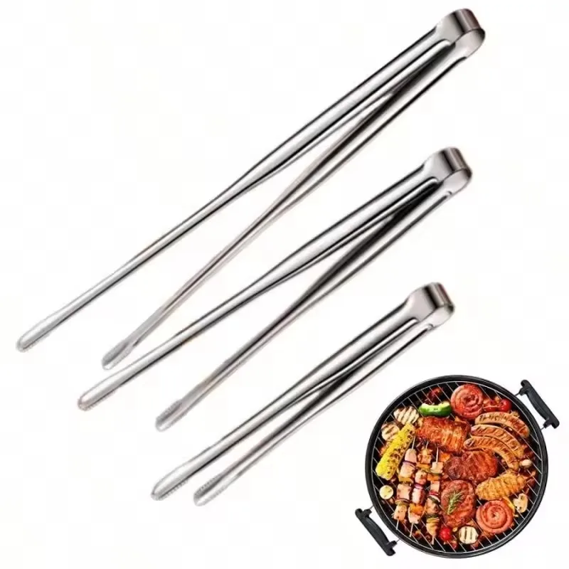 

304 Stainless Steel Grill BBQ Tongs Cooking Utensils Multi-purpose Barbecue Clip Food Bread Clip for BBQ Baking Kitchen Gadgets