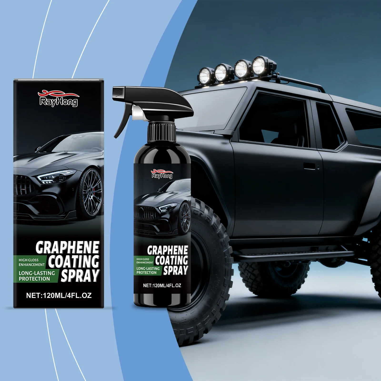 

Car Paint Coating Spray for Gloss - Nano Technology Care & Protection - Aids in Resisting Grease, Mud & Maintaining Shine