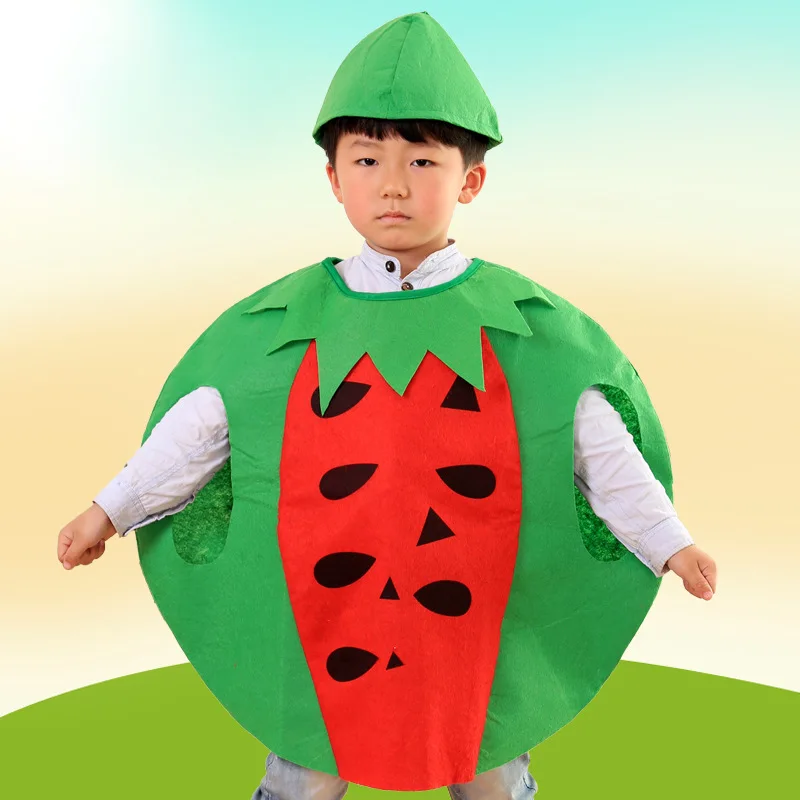 Christmas Children's Fruit and Vegetable Shaped Performance Clothing Kindergarten Fruit Environmental Fashion Show Performance C