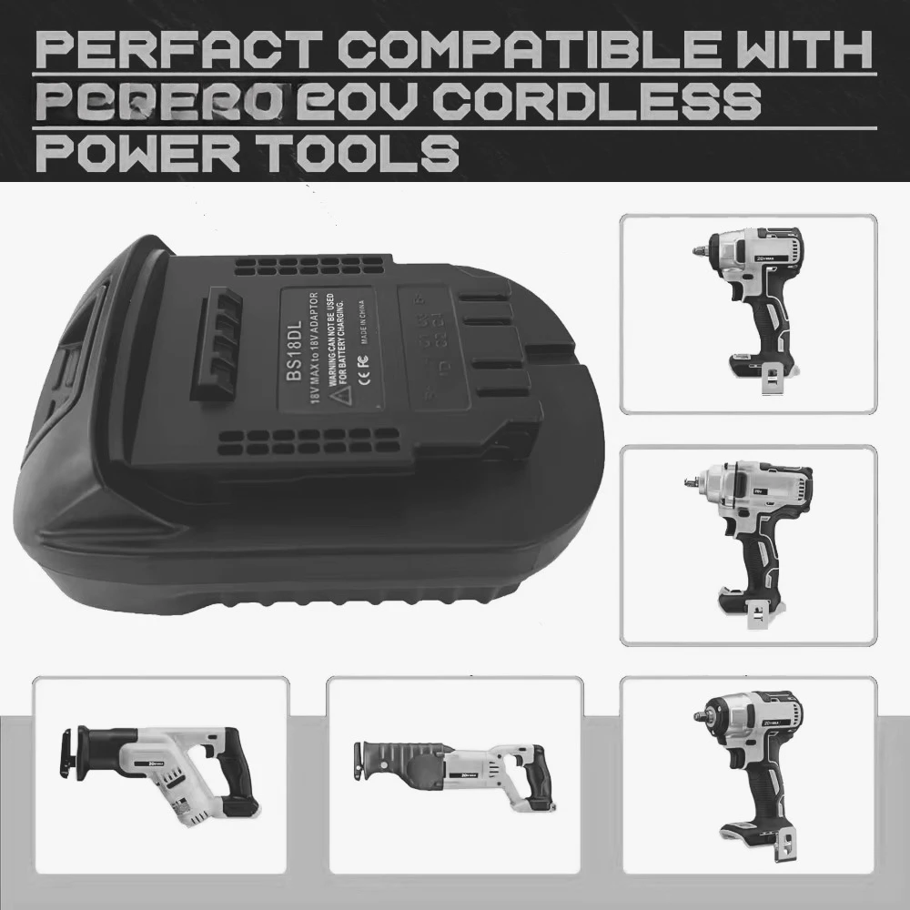 Adapter konwerter akumulatorów BS18DL do elektronarzędzi akumulatorowych DeWalt 18V/20V (MAX) litowo-jonowych, kompatybilny z akumulatorami litowo-jonowymi Bosch 18V — zdjęcie produktu 5