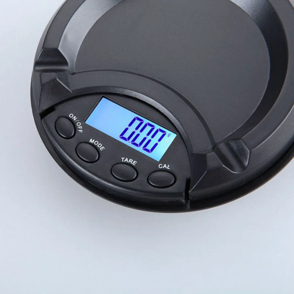 

Scale 100g 0.01g Mini High Precision Jewelry Gram Black Ashtray Design Auto Off Overload Indicator For Herbs Tea