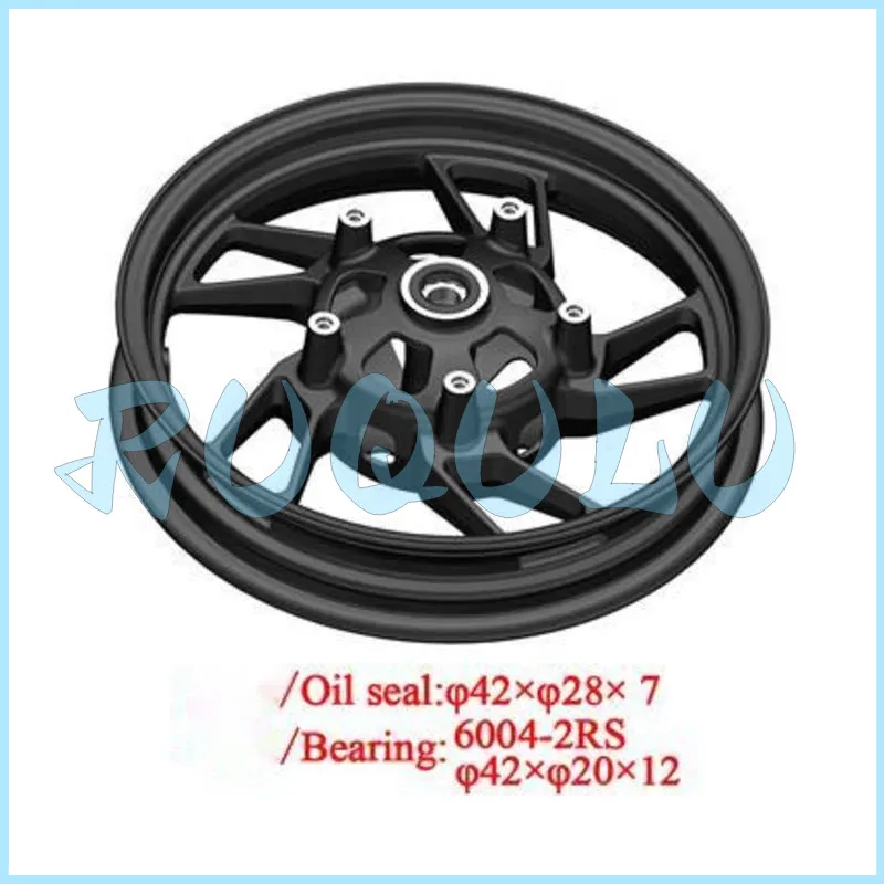 Zt125t-m Front Aluminum Wheel (mt2.50×14/black) 1096300-002021 For Zontes