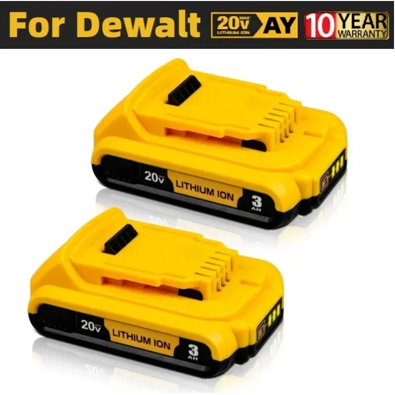 

NEW 20V 3Ah Replacement for DeWalt DCB203 Lithium Battery 18v 20Volt Max Lithium Ion Battery DCB206 DCB205 DCB204 Power Tools