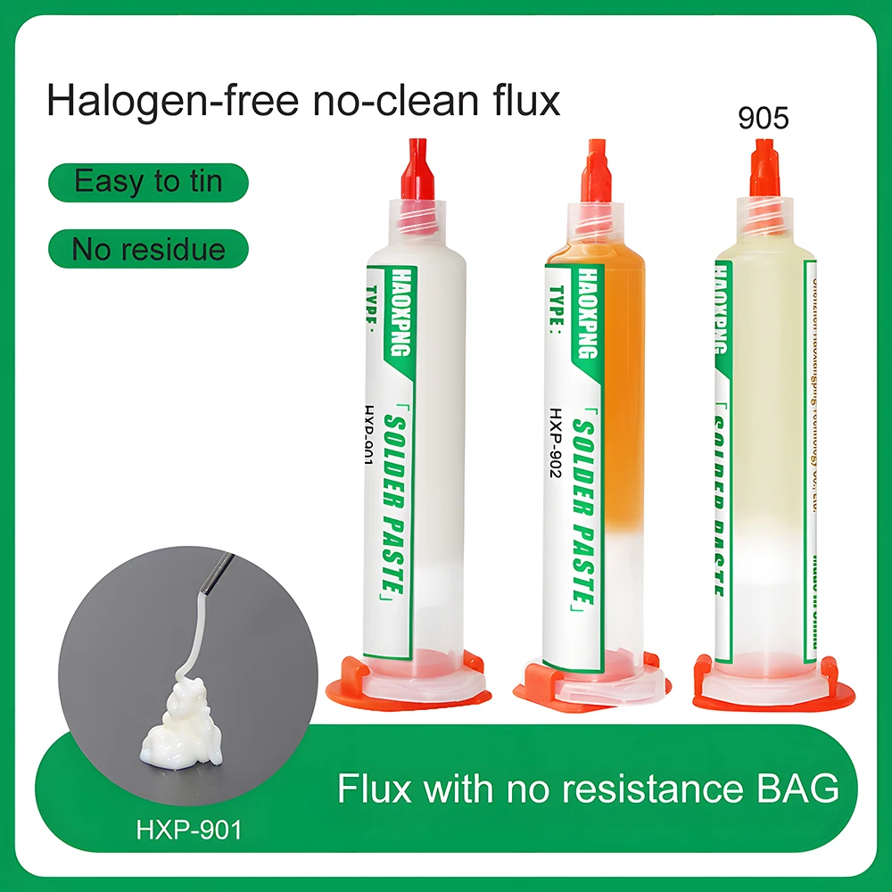 Needle Tube Type 10ml Flux Paste BGA Chip Repair,Solder Paste No Wash,Solder Oil Repair, Disassembly Of Soldering Components