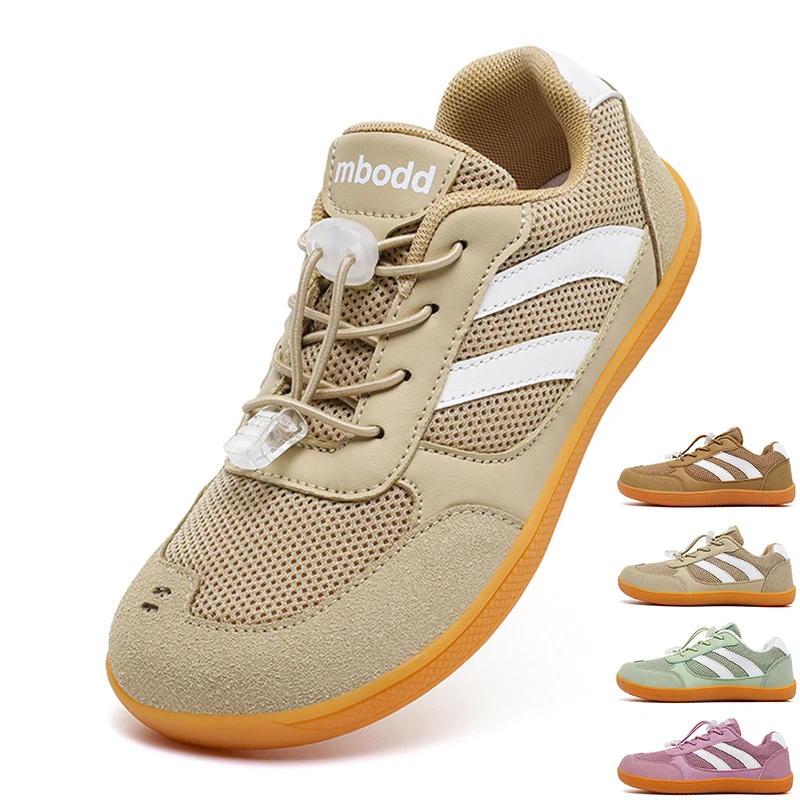 Boys And Girls Barefoot Shoes Fashion Simple Wide-Toed Sports Shoes Lightweight Breathable Flat-Bottomed Outdoor Walking Shoes