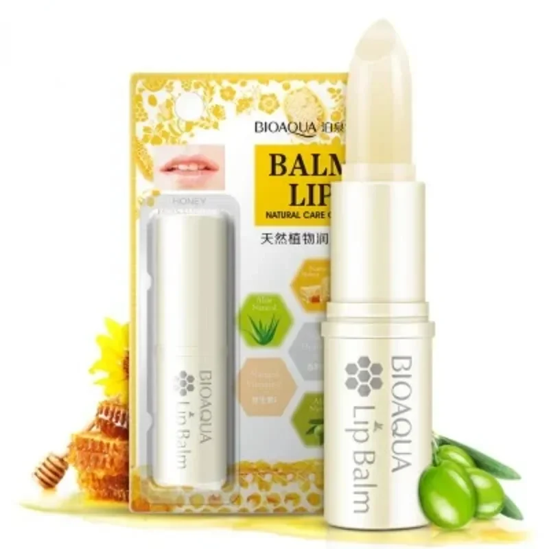 Lip Balm Colorless Repair Wrinkles Woman Winter Nutritious Lipstick Beauty Natural Pure Aloe Honey Moisturizing Косметика