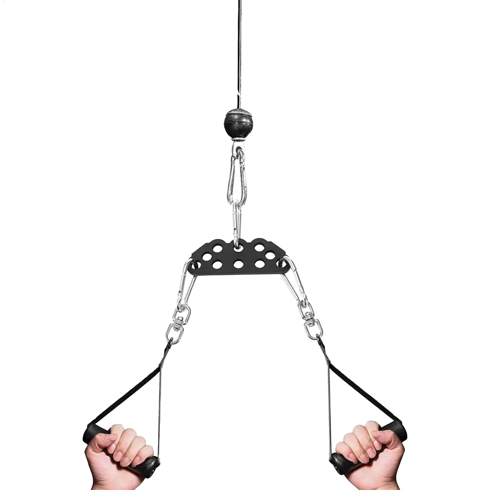 

Cable Machine Attachment Cable Machine Spreader Plate Adjustable Double To Single D Handle Spreader Bar For Strength Training