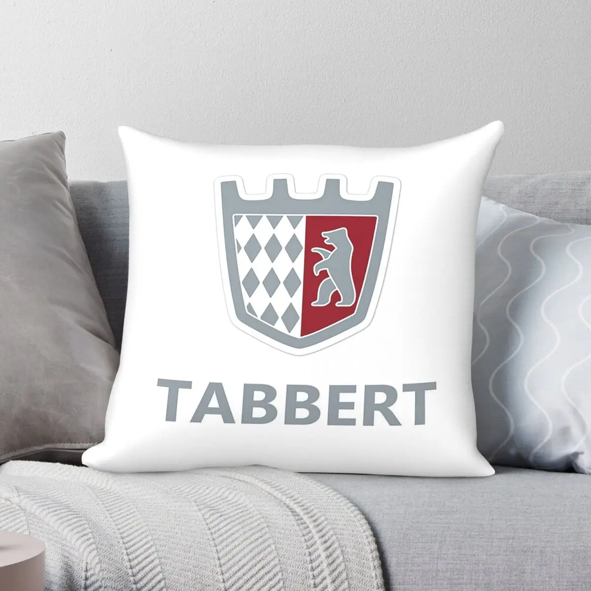 Tabbert Caravan Square Pillowcase Polyester Linen Velvet Creative Zip Decorative Sofa Seater Cushion Cover