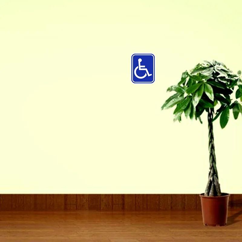 

2PCS Disabled Sign Disability Mobility Parking Car Sticker PVC Decal for Auto