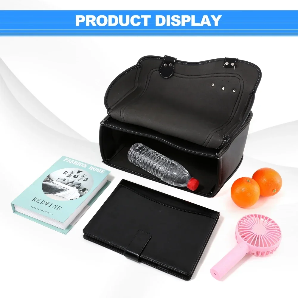 for Sportster Softail Dyna V-star Shadow Motorcycle Saddlebags Side Bags Synthetic Leather Waterproof Tool Storage Bag Universal