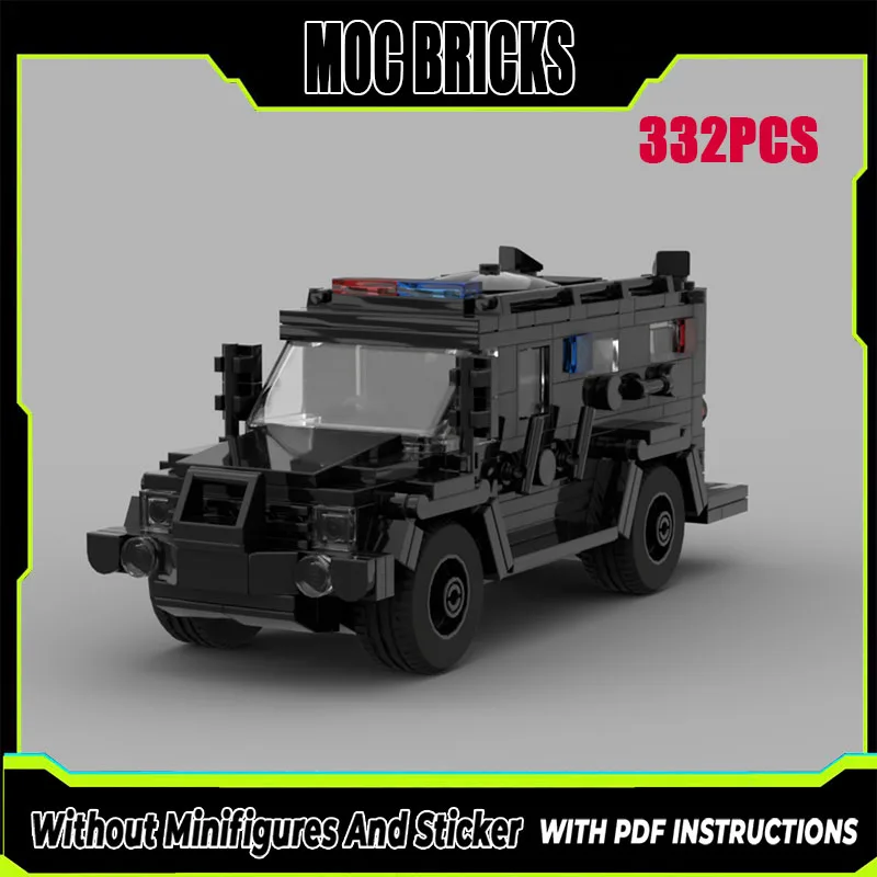 

New MOC Building Blocks Police Car Series Model Special Police Multi functional Armored Vehicle Children's Toy Gift DIY Set