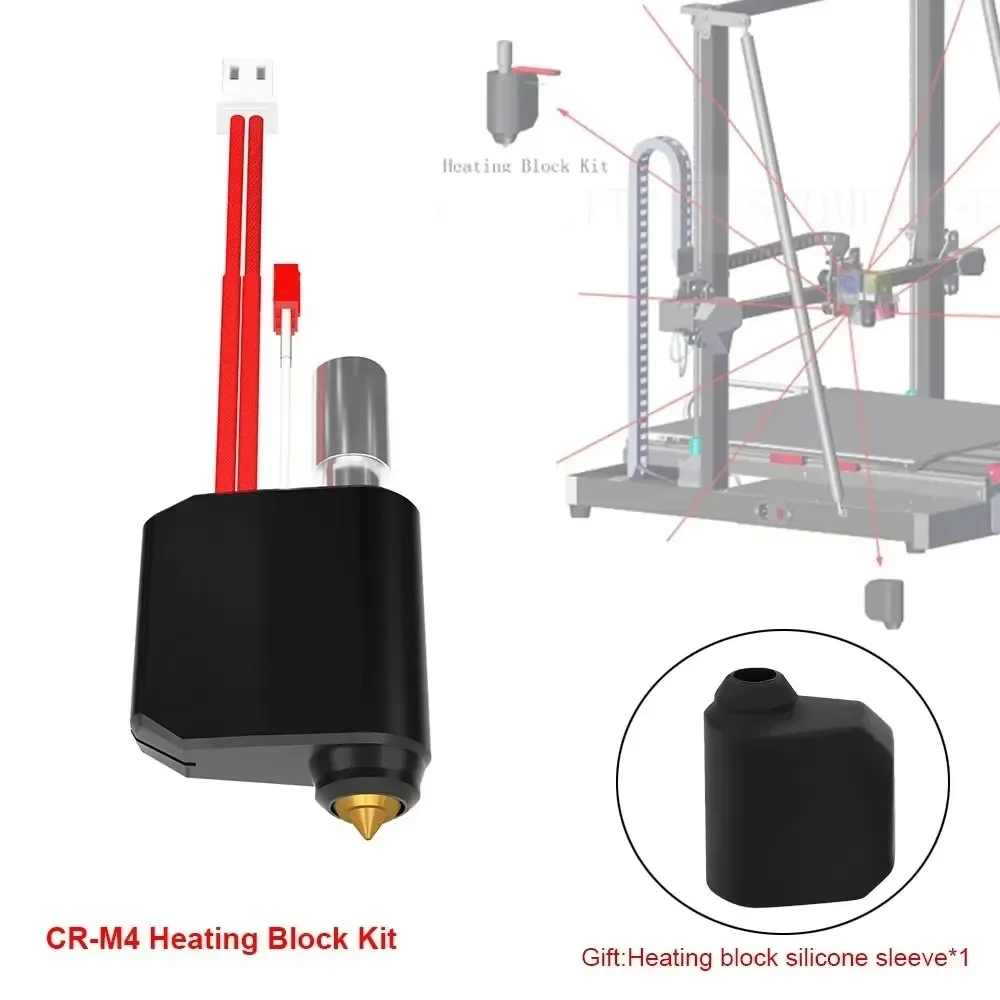 Creality Official CR-M4 Natural Color AL6061 SUS303 Quick Release Nozzle Heating Block Kit 3D Printer Part Original