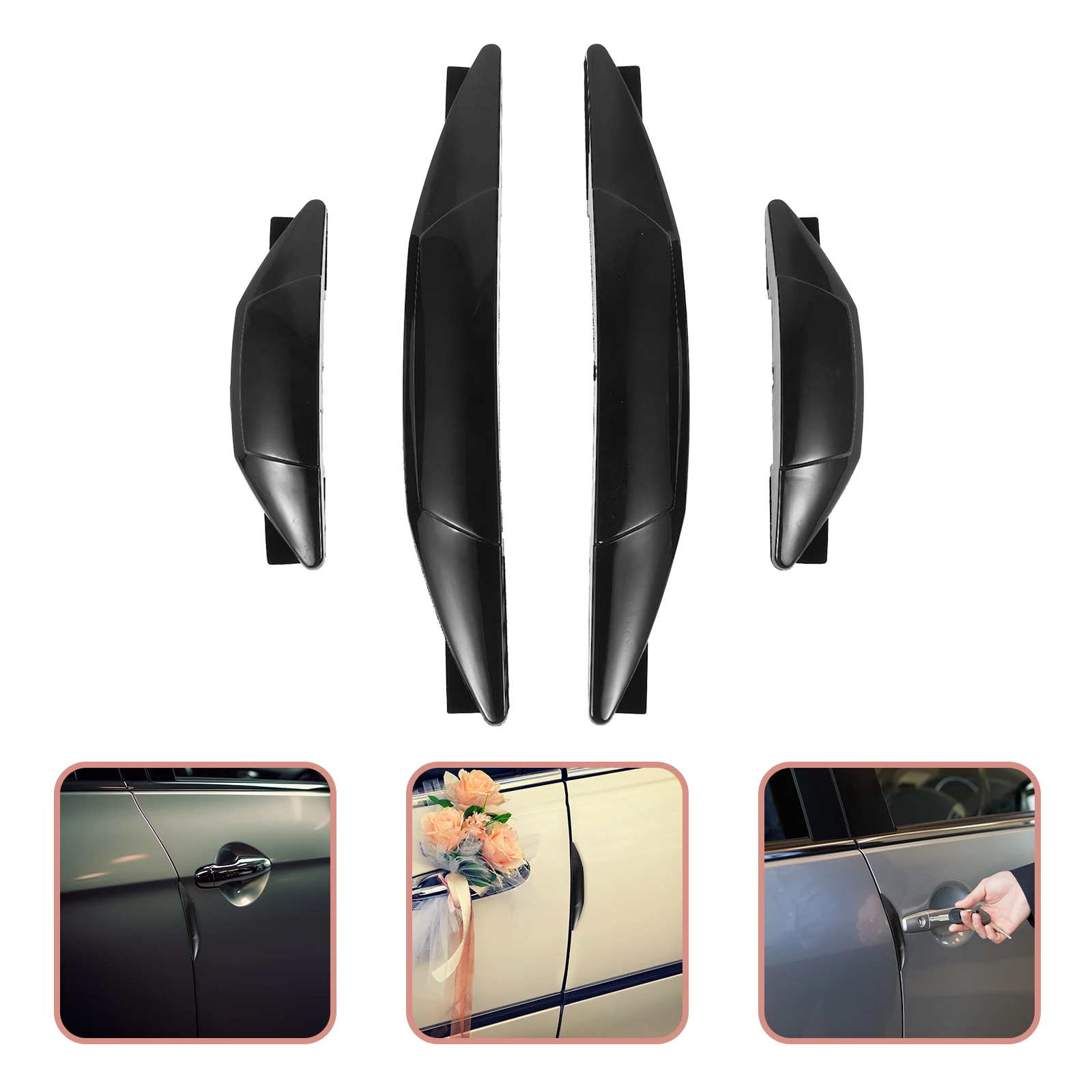 

4pcs Edge Pvc Bumper For Scratch Resistant Self-Adhesive Durable Car Door Protector Edge Guards Car Bumper Protector Guard Door