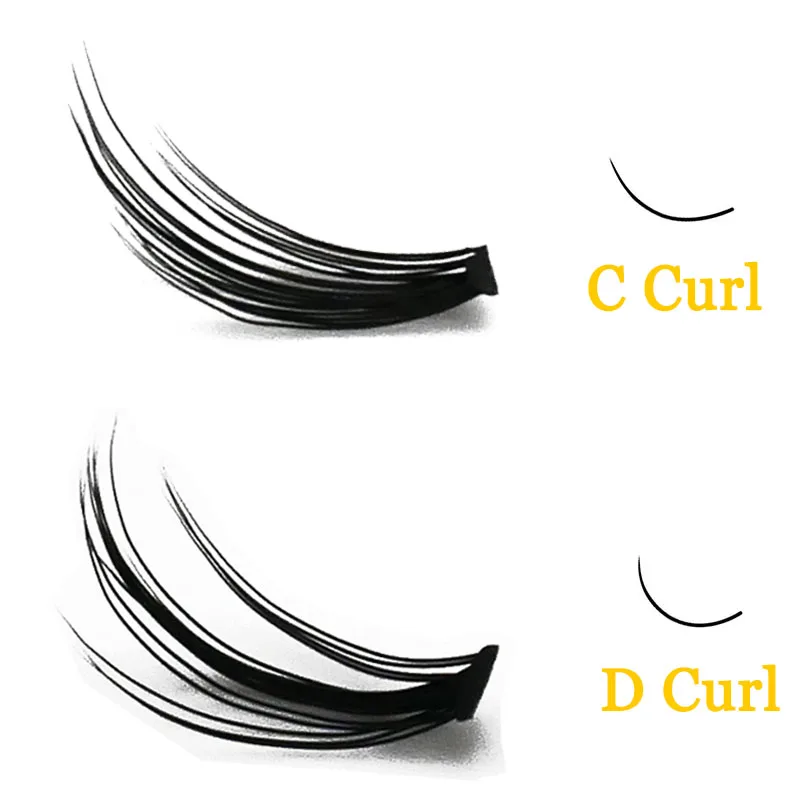 50D Cluster Eyelash Extension Natural Mink Eyelash Volume Fans Individual eyelash bundles Professional Makeup Cilias