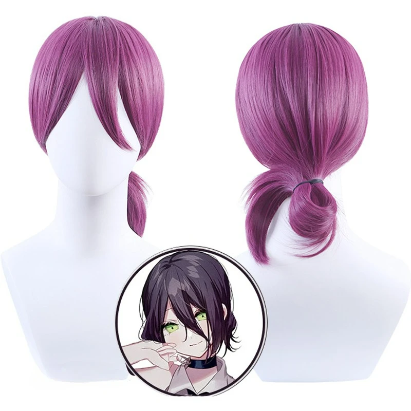 

Аниме Резе Косплей Парик Бензопила Человек Резе Косплей Фиолетовые Волосы Хэллоуин Карнавал Вечеринка Cos Парики для Женщин Девочек + бесплатная шапочка для парика