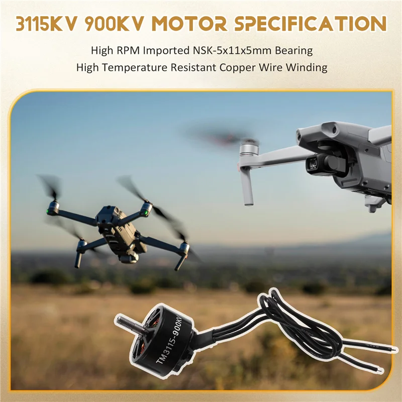 

B49B-4 шт. 3115 900KV 3-6S бесщеточный двигатель для RC Multirotor X-Class FPV Cinelifter Taurus X8pro Protek60 FPV Camera Kit Done