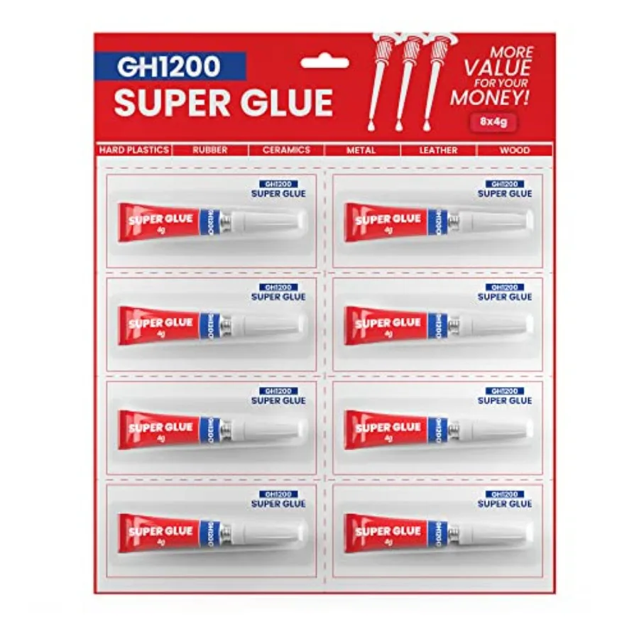 All Purpose Strong Super Glue with Anticlog Cap