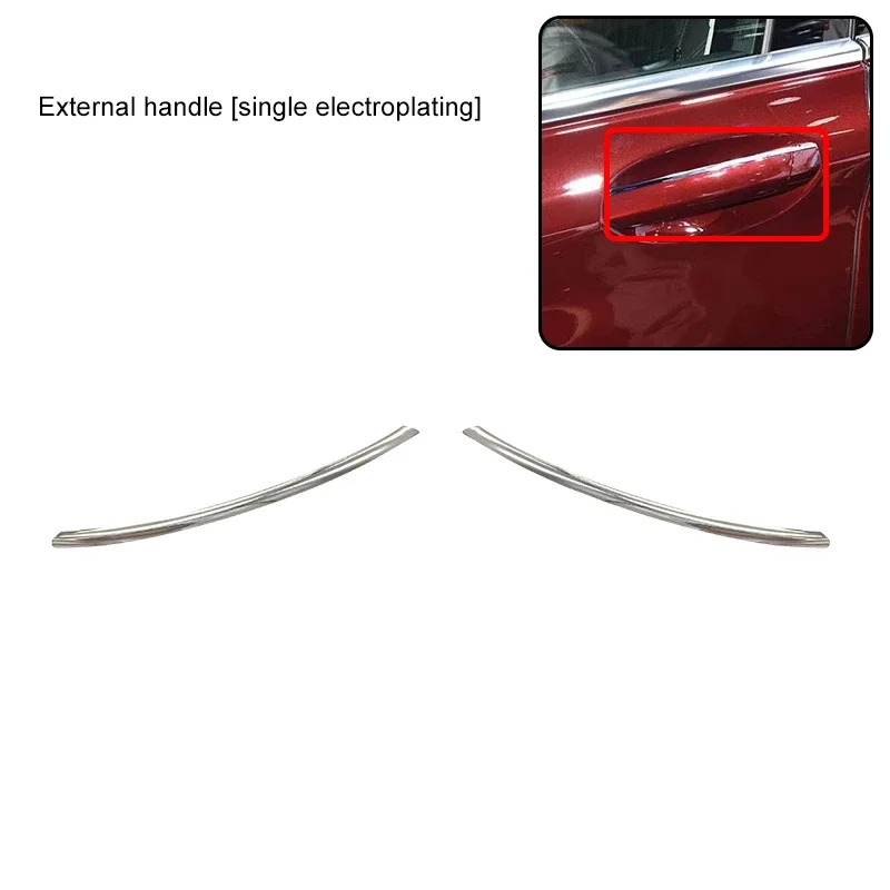 مقبض باب خارجي من الكروم مطلي بالكهرباء لسيارة BMW G12 2019 740Li xDrive 51217472725 51217472790 زخرفة 51217281945 #2