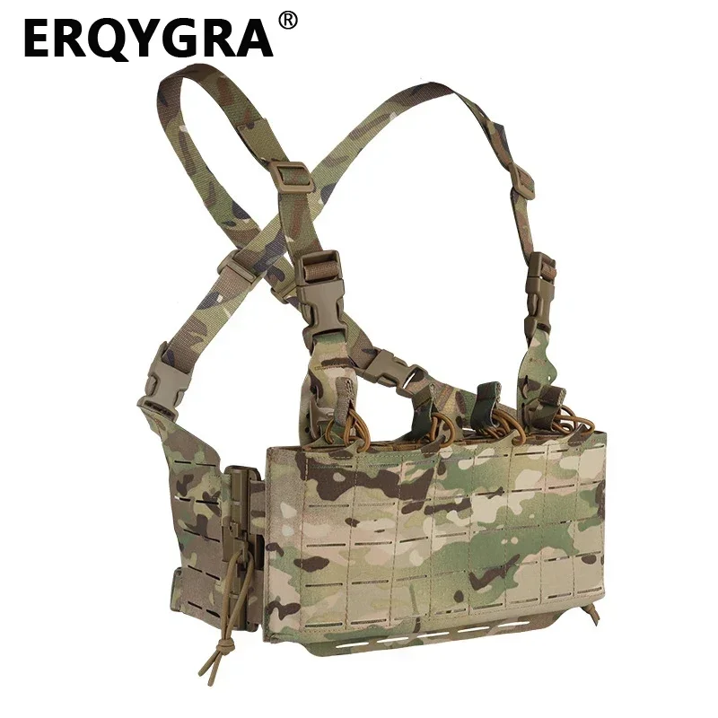 ERQYGRA Tactical Chest Vest Nylon 5.56mm Pouch Hunting Shooting Training CS Molle System Accessories Combat Wargame Equipment