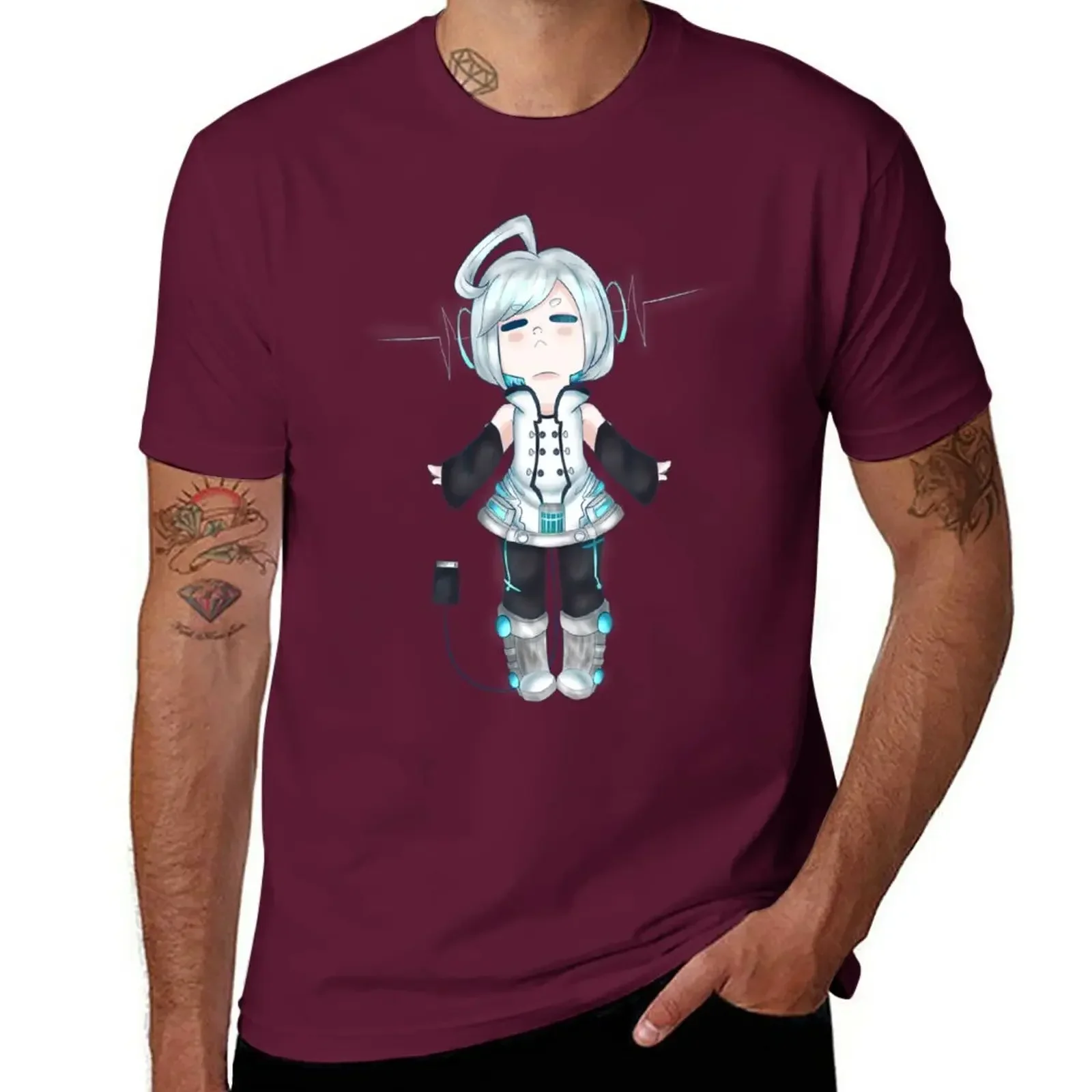 cute tops aesthetic clothes t shirts for men graphic Piko the Vocaloid T-Shirt  oversized t shirt  men clothing  harajuku