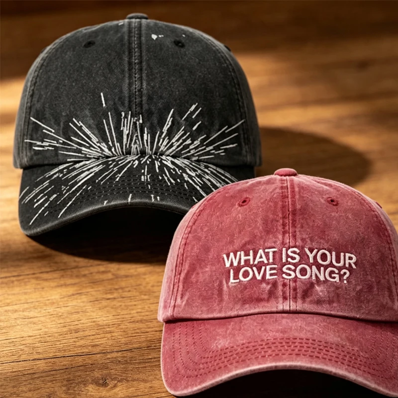 Kpop [What Is Your Love Song Same] ;;Embroidery Baseball Cap Tour ''Concert Visors Fashion Women Men Outdoor Baseball Caps