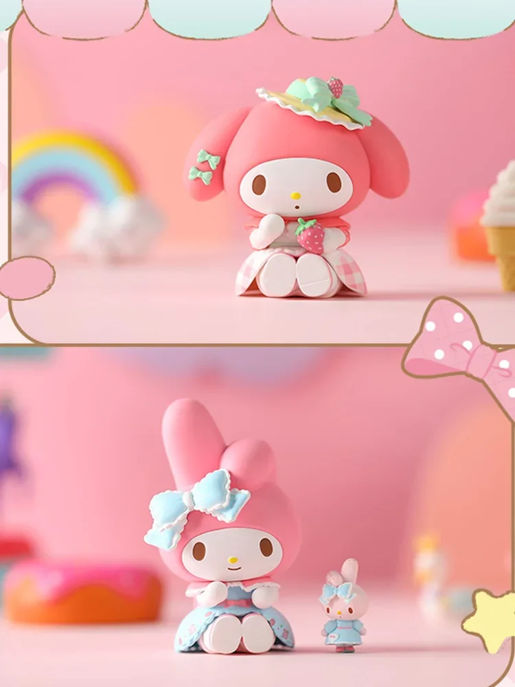 Autentico stock autorizzato della serie Sanrio MyMelody Mysen tea party blind box ornaments Melody cute desktop figurine Cute Fun