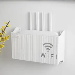 Caja de almacenamiento de enrutador Wifi inalámbrico, decoración de enchufe de sala de estar, decodificador de TV montado en la pared, organizador de cables de alimentación