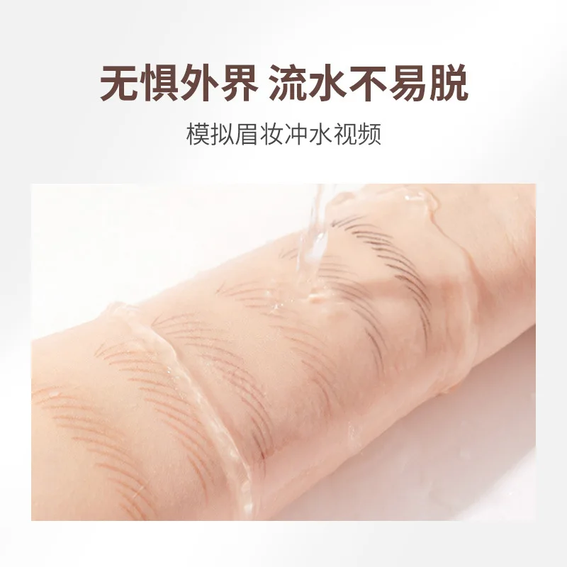 12pcs Tear Off Pull Line Eyebrow Pencil, Not Sharpen Need Eyebrow Pencil, Natural Color Rendering, Sweat Proof And Smudge Proof