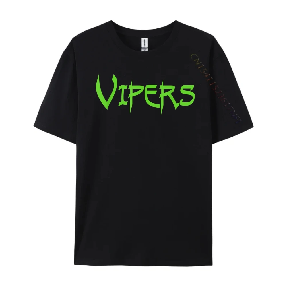 Go Vipers Football Basketball Cheer Team Fan Spirit Printed T-Shirt Couples Tshirts Men Figures