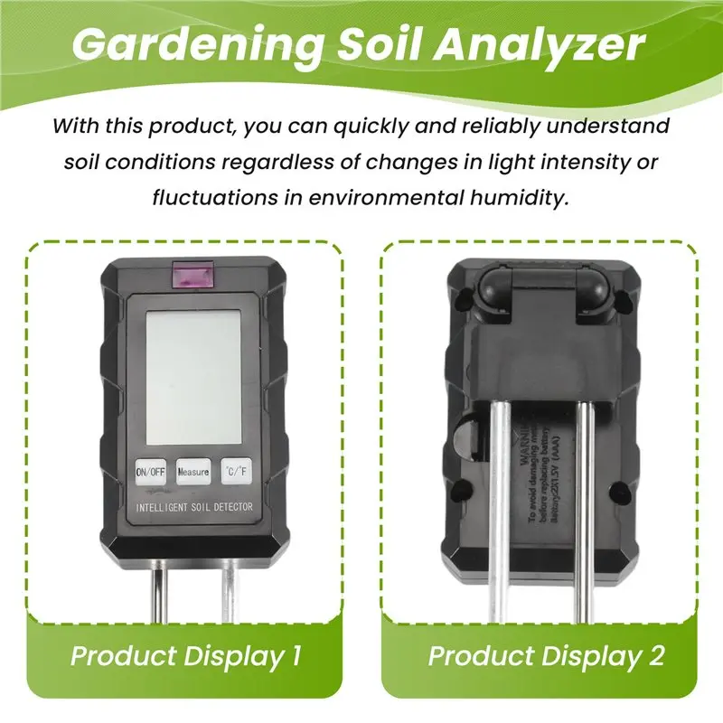 A7THK-6 In 1 Multifunctional Soil Tester Soil Fertility PH Temperature Humidity Sunlight Air Moisture Detector For Gardening