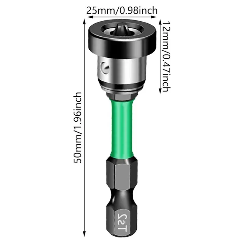 AT53 5 قطعة PH2 دريوالز المسمار واضعة تحديد المواقع مفك بت ل الجصي تحديد موقع دفعة رئيس للأعمال الخشبية #6