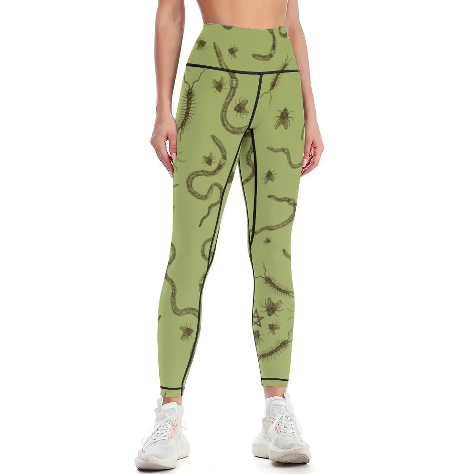

The Worms Crawl In, The Worms Crawl Out Leggings gym's clothing Clothing fitness gym top Womens Leggings