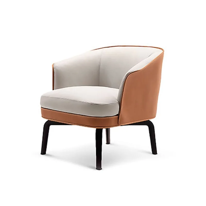 Sales office to negotiate sofa combination, modern home living room single sofa chair business reception table and chairs