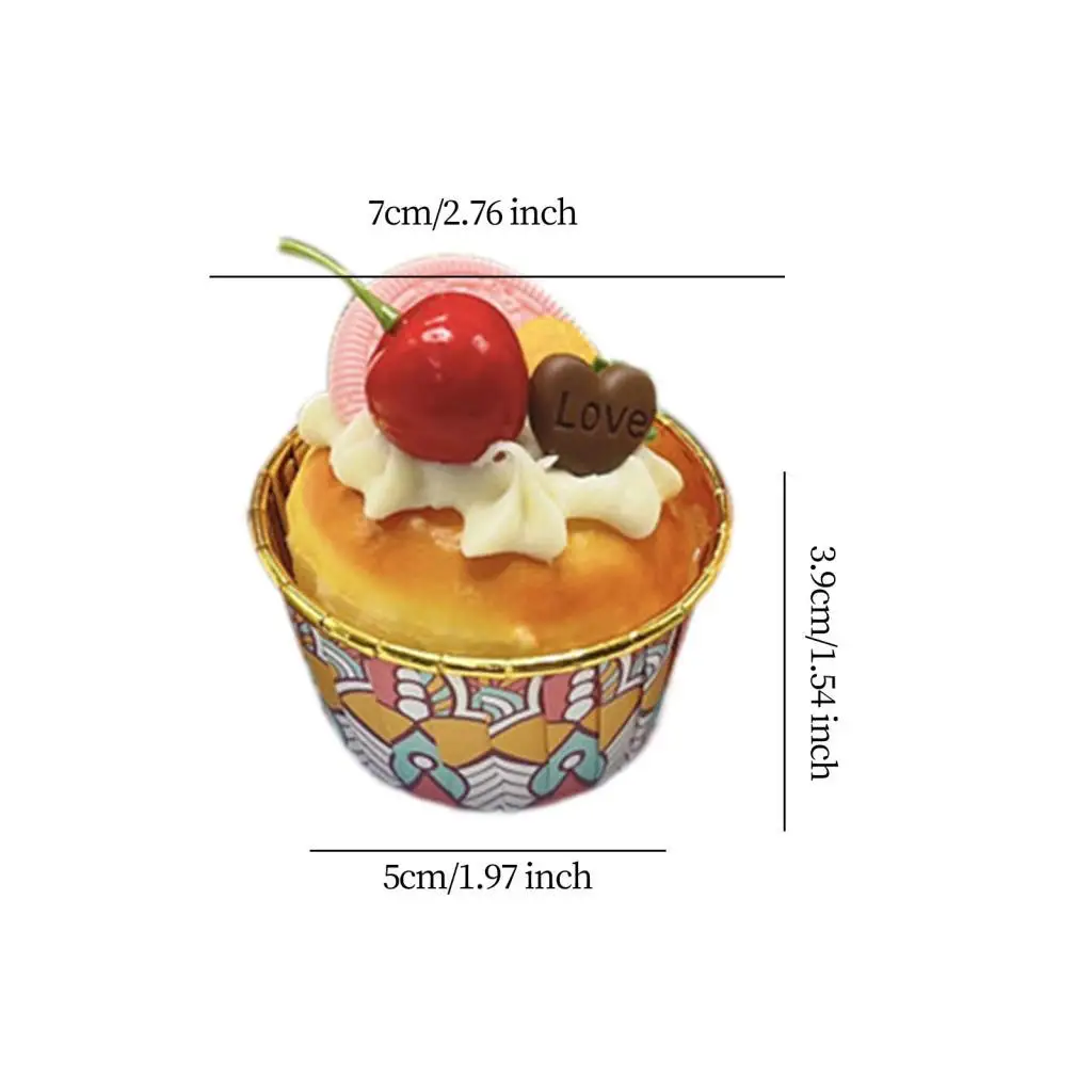 50 Pieces Baking Cups Decorative Muffin Liners for Baby Shower Party Holiday